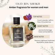 OUD BIN SHEIKH Unisex Eau de Parfum – Floral, Smoky & Woody Fusion